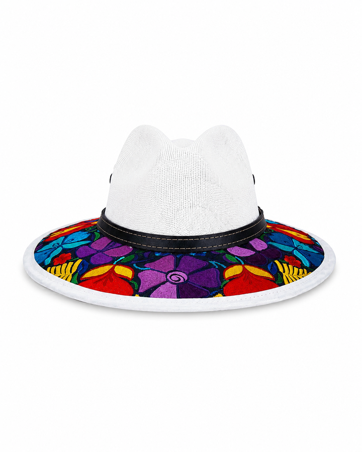 Oaxacan Embroidered Sun Hat for Women