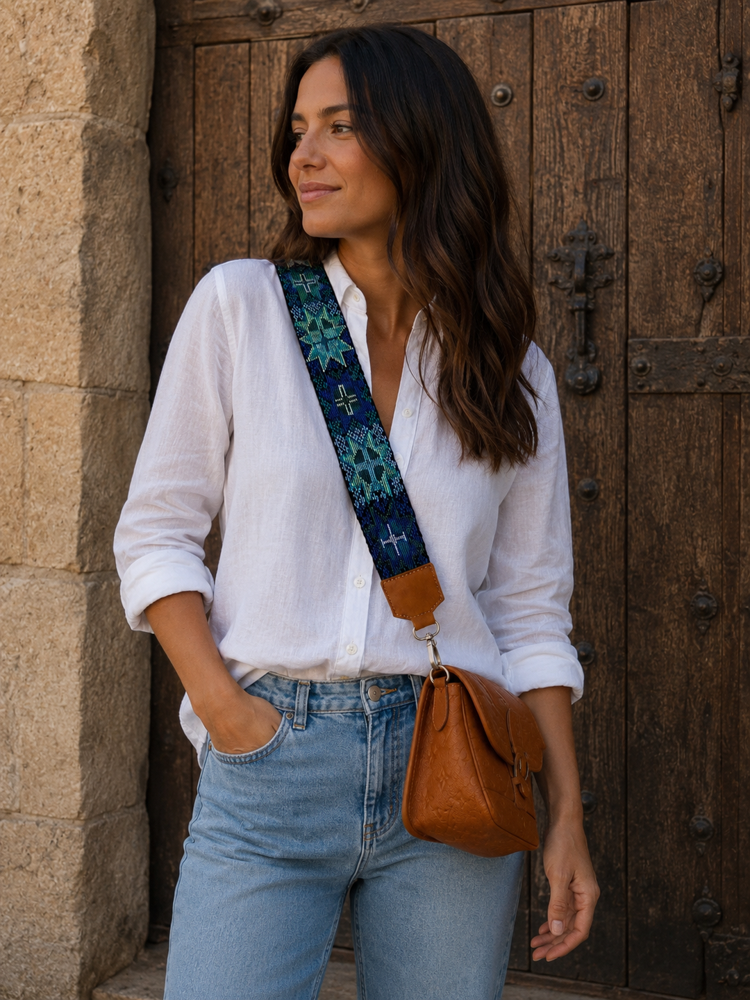 Guatemalan Huipil Embroidered Bag Strap