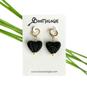 Cecily's Black Clay Earrings