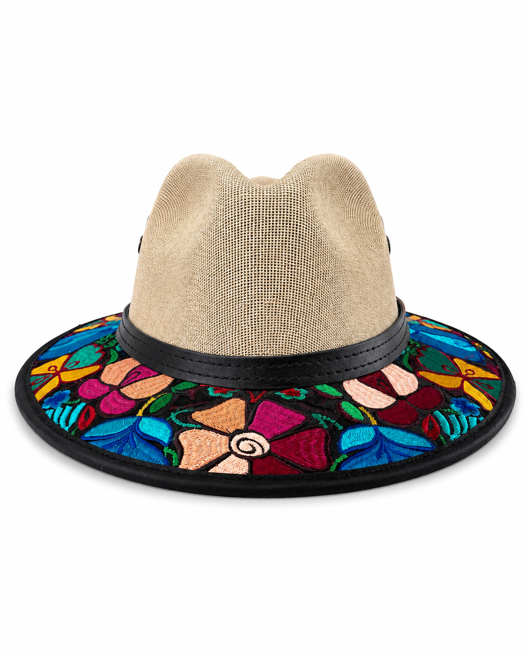 Oaxacan Embroidered Sun Hat for Women