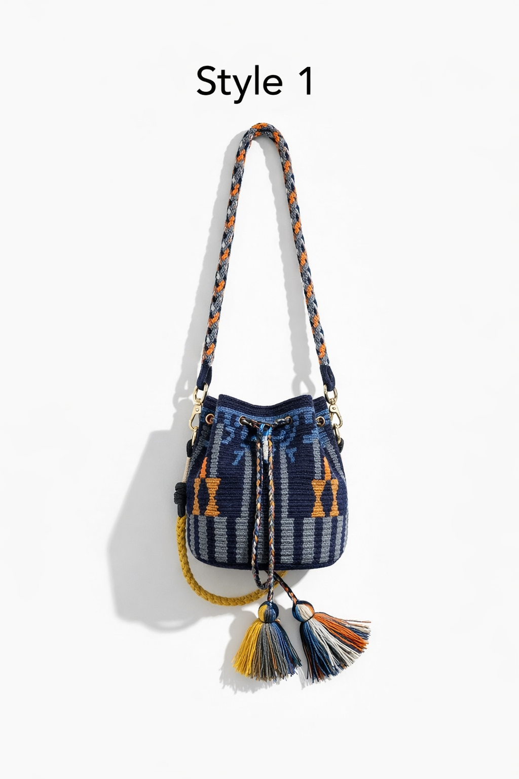 Wayuu Crossbody Bag – Handmade Two Strap Mochila