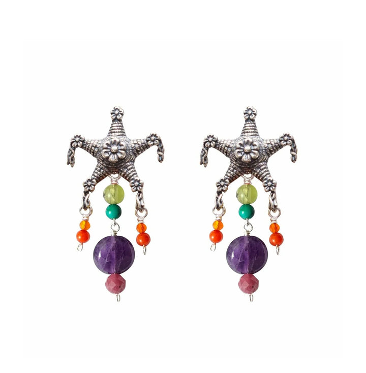 Mexican Piñata Gemstone Earrings