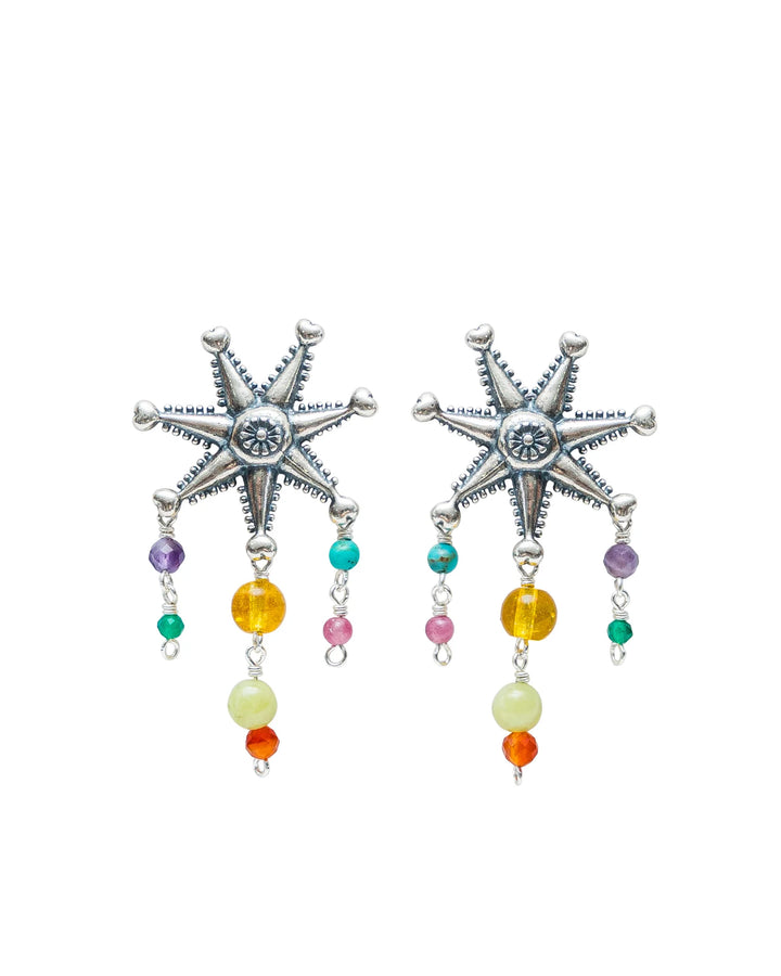 Piñata Silver Earrings | Handmade Mexican Artisan Jewelry