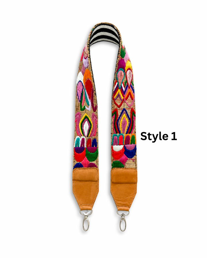 Vintage Guatemalan Embroidered Bag Strap