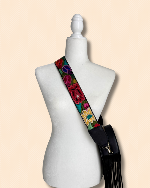 Roses Guatemalan Bag Strap