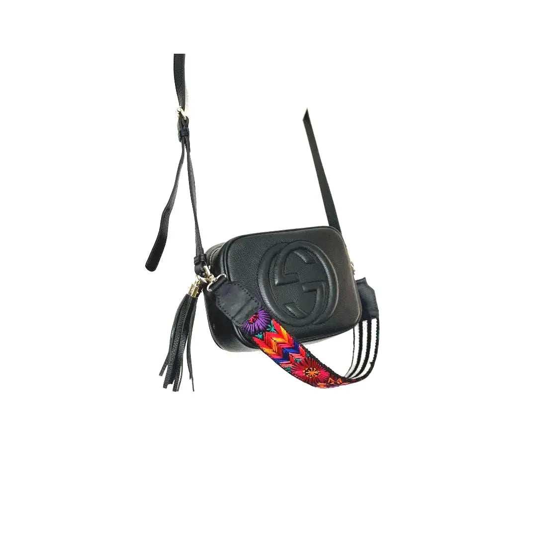Guatemalan short strap attached to handbag colorful woven accessory upgrade your bag Bootsologie style