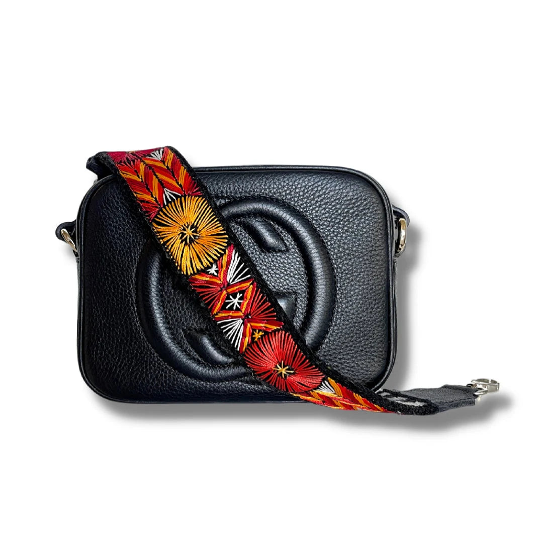 Guatemalan short strap attached to handbag colorful woven accessory upgrade your bag Bootsologie style