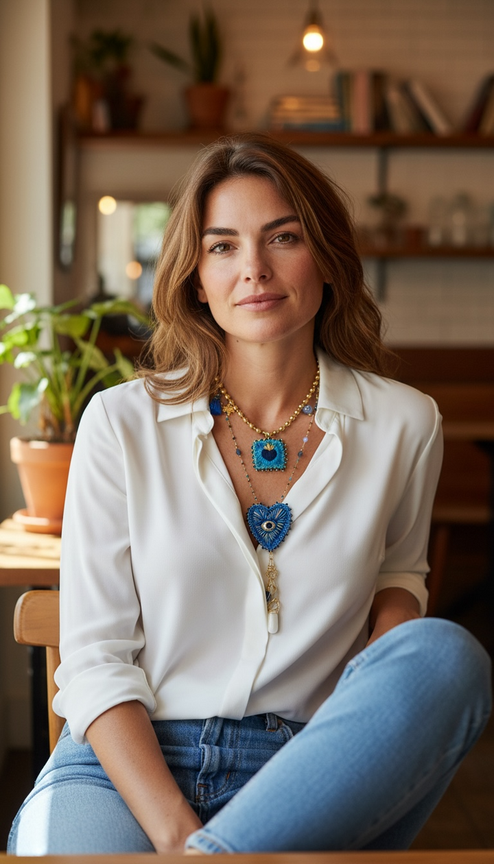 Sacred Heart Necklace Set Sagrado Corazón Jewelry