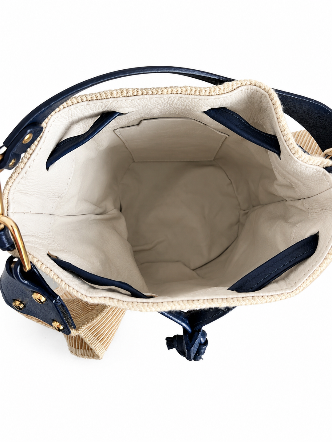 Handmade Wayuu Crossbody Bucket Bag – Colombian Woven Mochila with Leather Strap