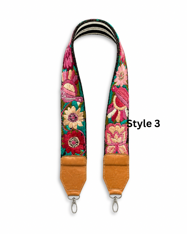 Vintage Guatemalan Embroidered Bag Strap