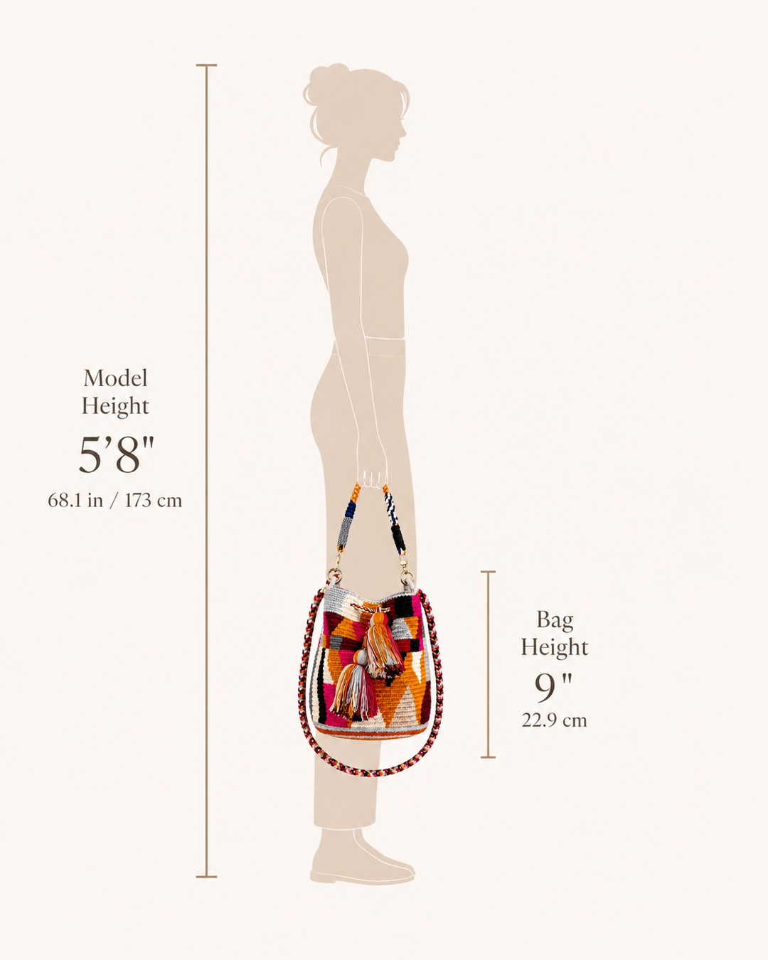 Wayuu Crossbody Bag – Handmade Two Strap Mochila