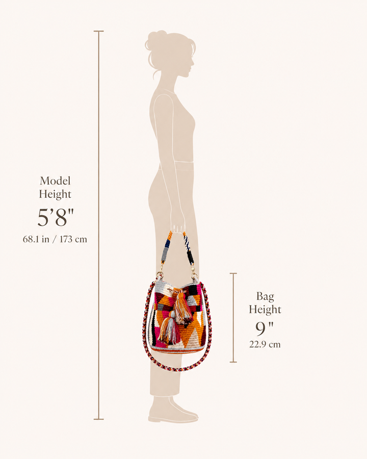 Wayuu Crossbody Bag – Handmade Two Strap Mochila