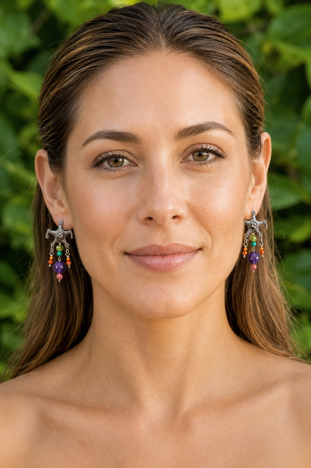 Mexican Piñata Gemstone Earrings