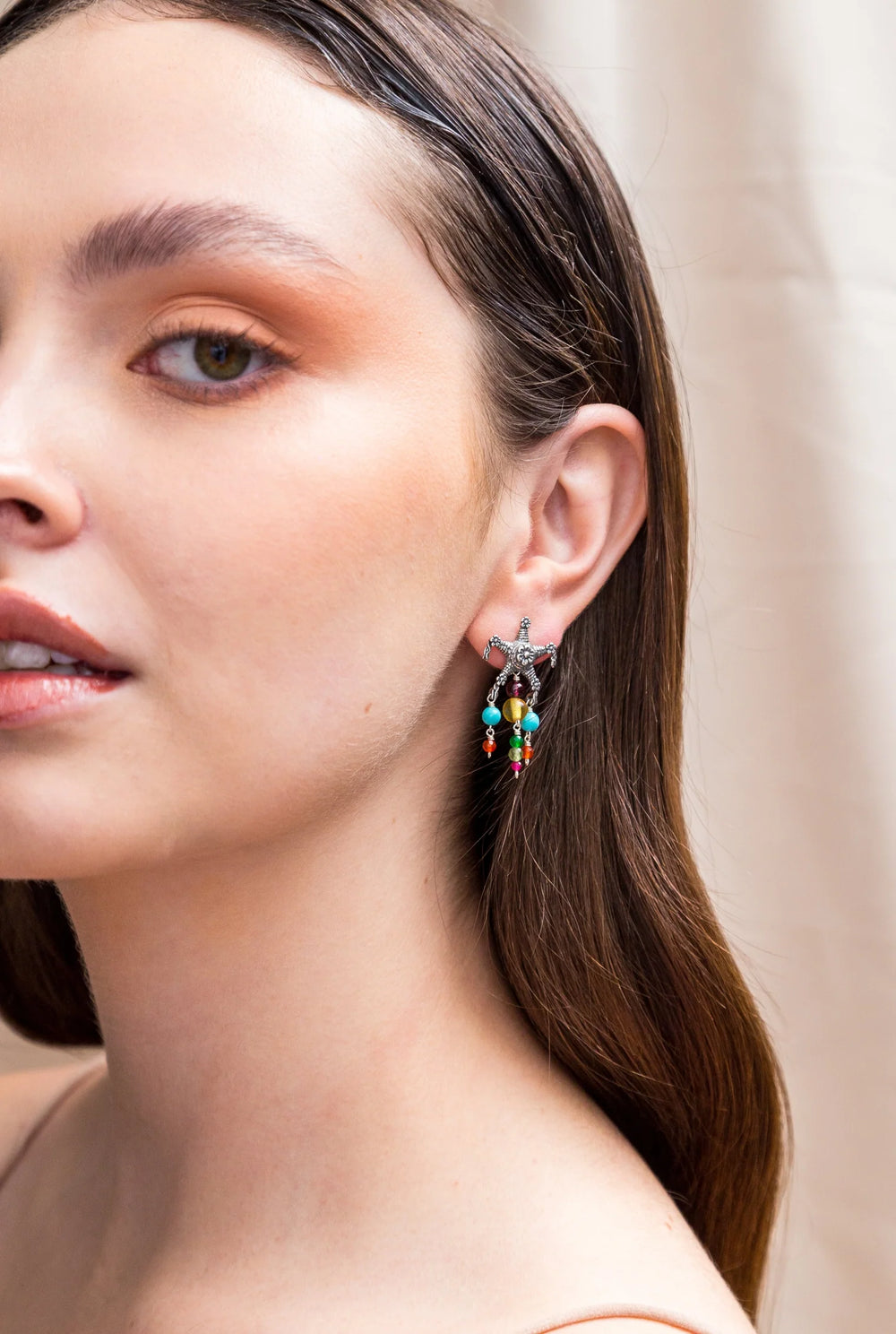 Unique Mexican artisan earrings inspired by festive piñata celebrations