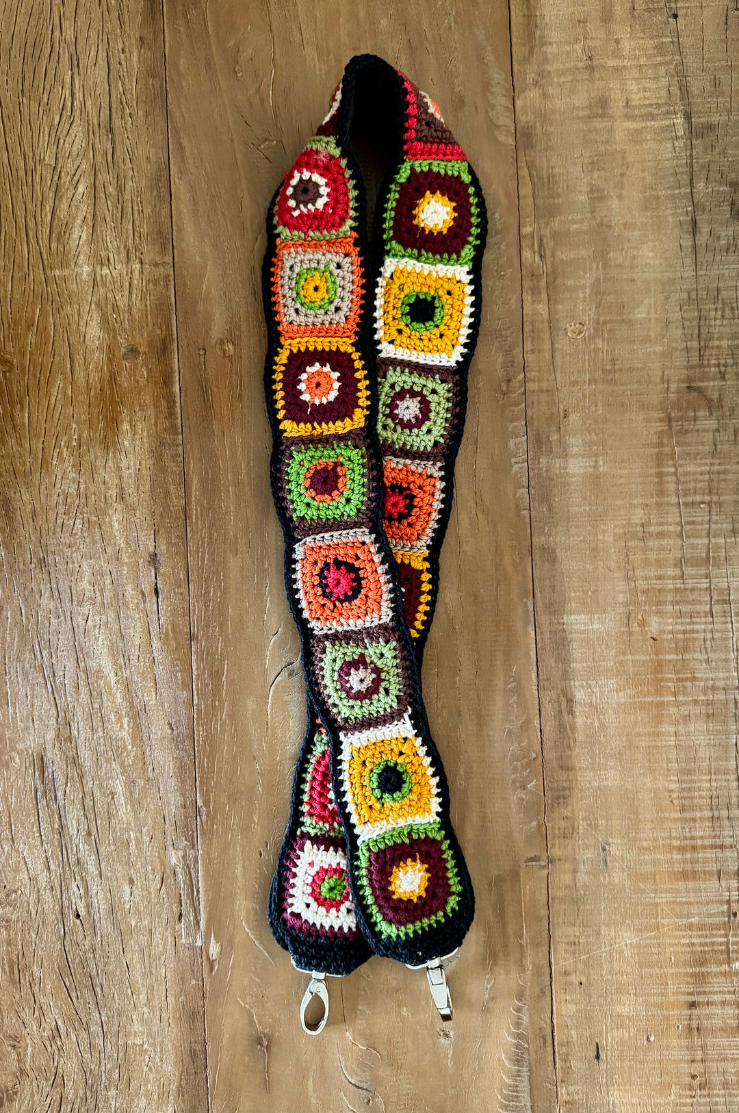 Squares Crochet Bag Strap