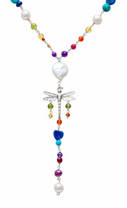 Colorful DragonFly Necklace