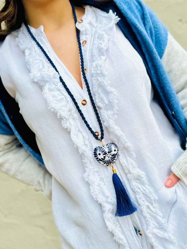 Hearts and Tassels Delight Necklace