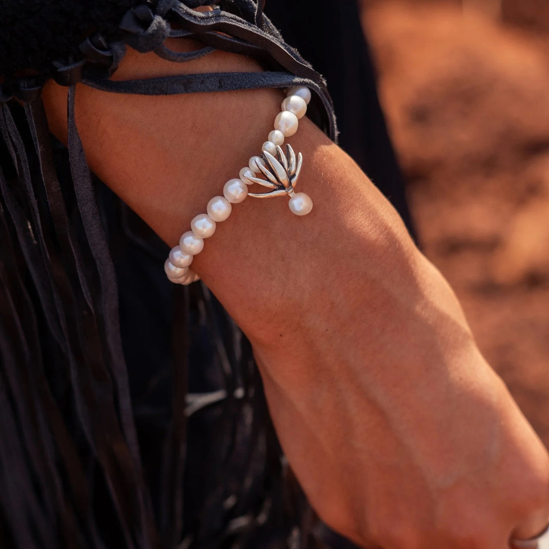 Agave and Pearl Bracelet