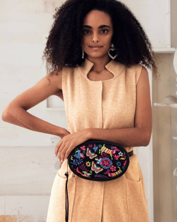 Otomi Leather Belt Bag