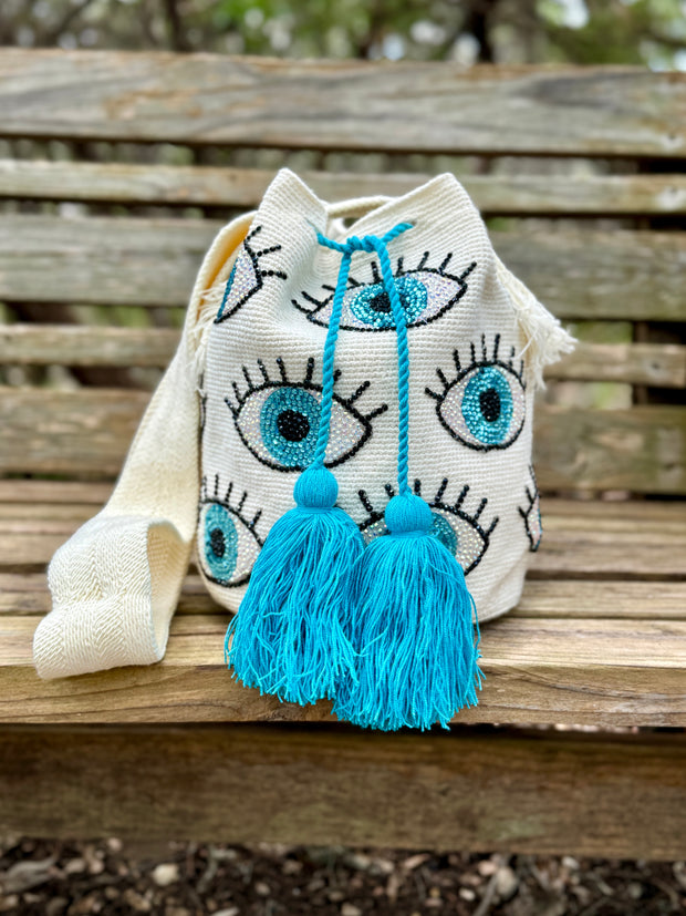 Evil Eye Wayuu Bag