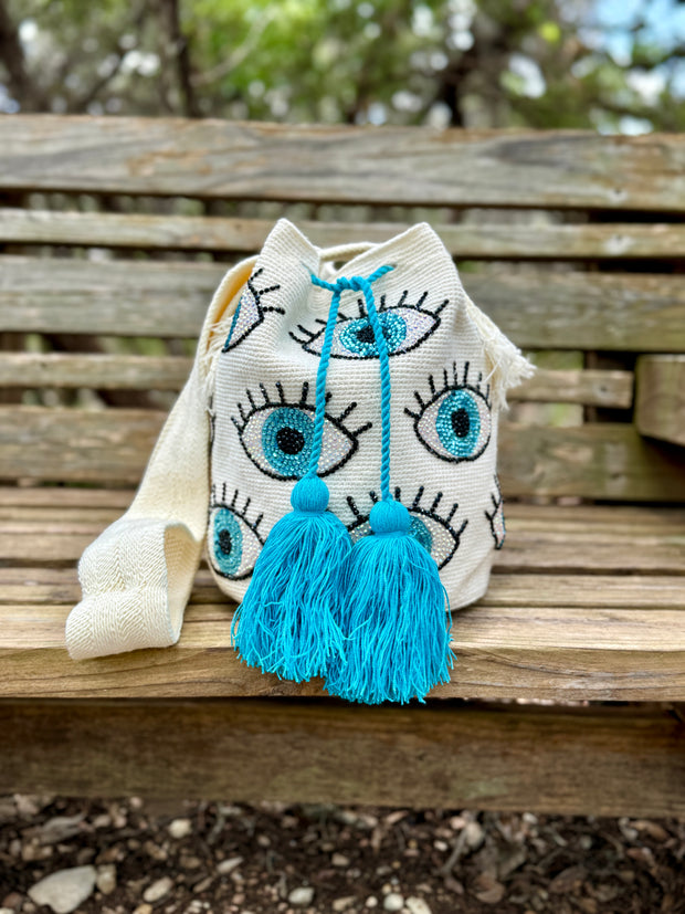 Evil Eye Wayuu Bag