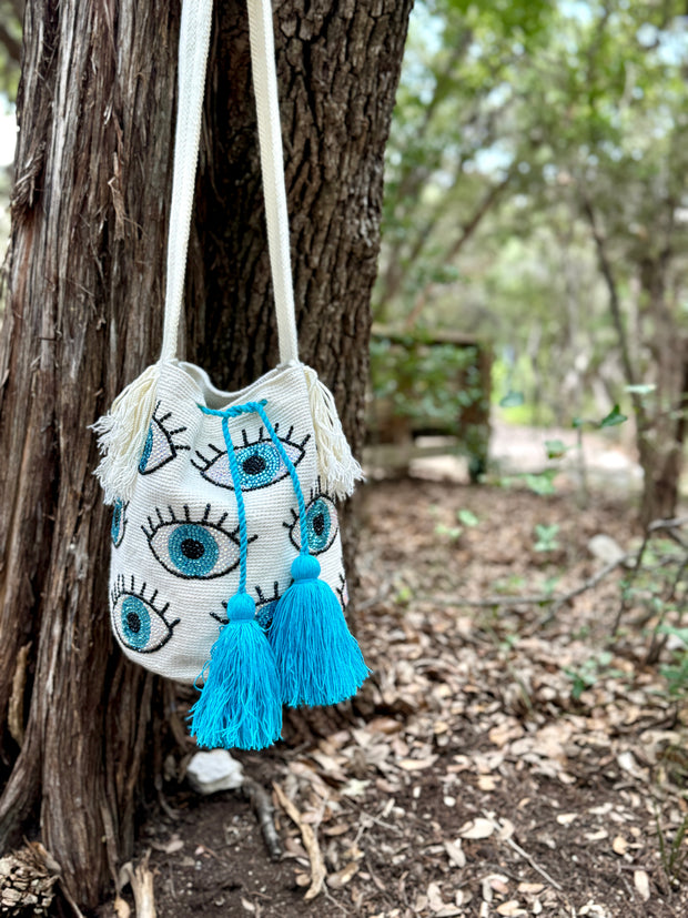 Evil Eye Wayuu Bag