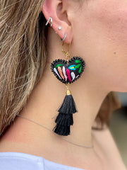 Carola Embroidered Earrings