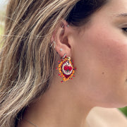 Corazones Embroidered Earrings - Bootsologie