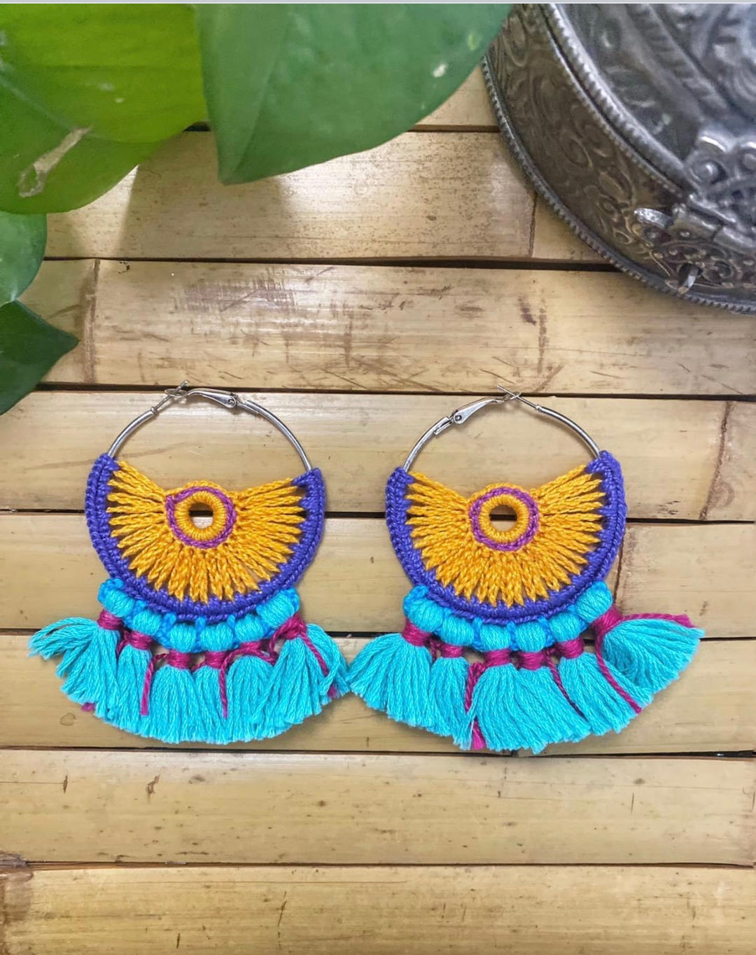 Hippie Knitted Earrings - Bootsologie