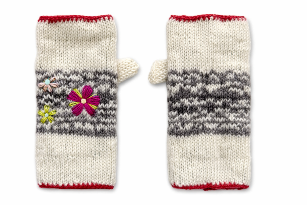 Embroidered Mittens