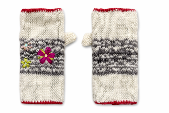 Embroidered Mittens