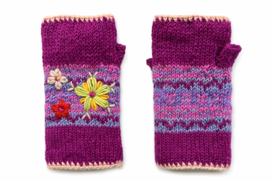 Embroidered Mittens