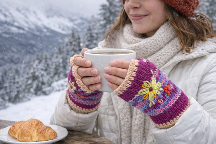 Embroidered Mittens