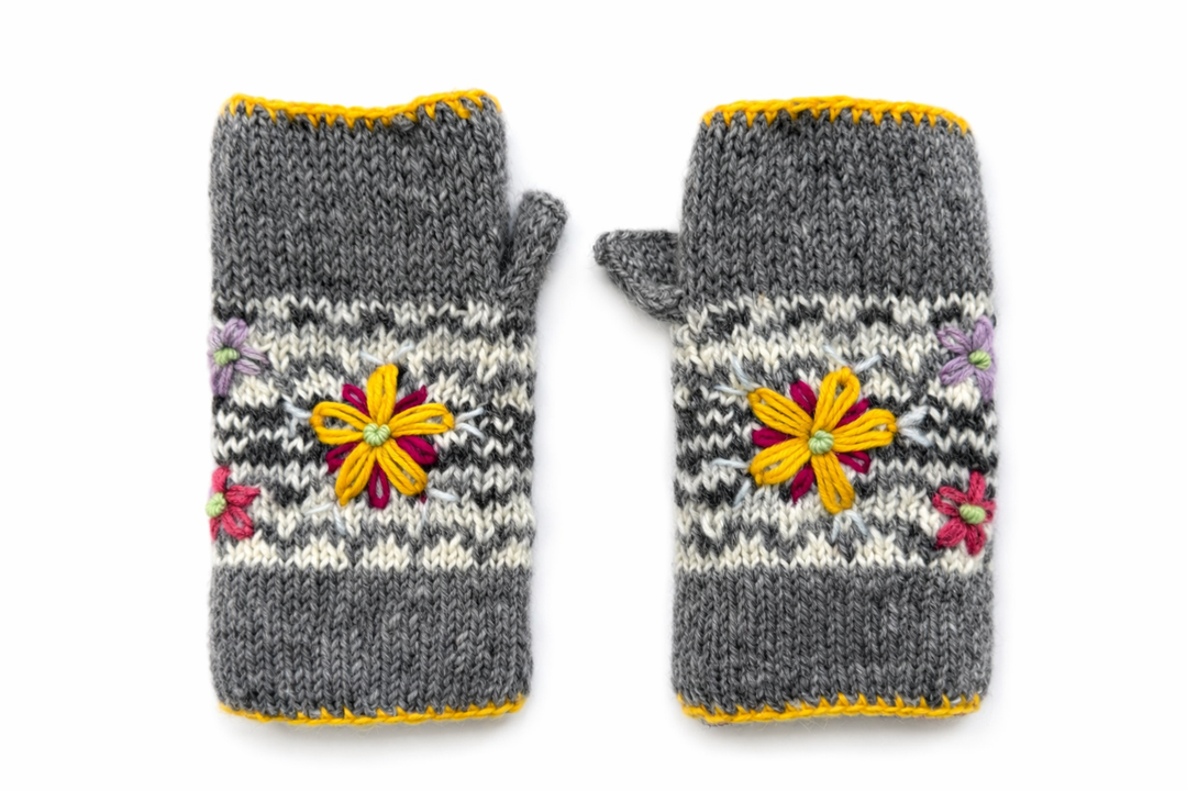 Embroidered Mittens