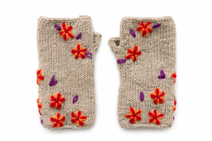 Embroidered Mittens