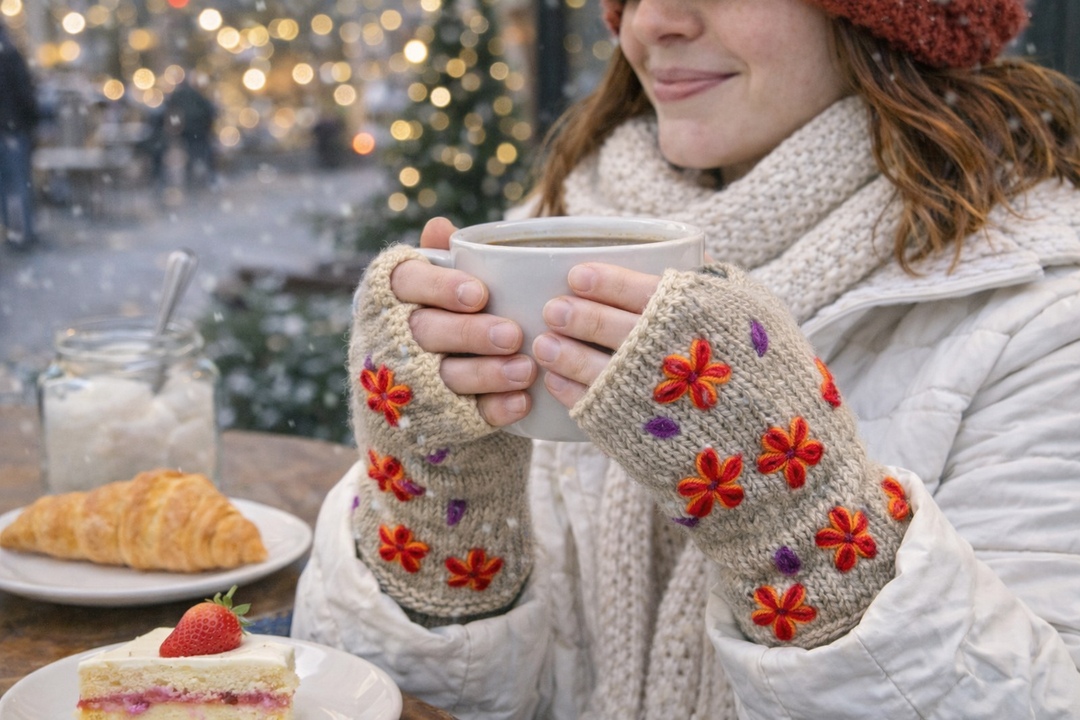 Embroidered Mittens