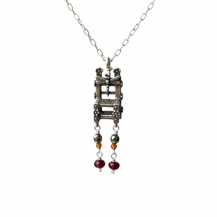 Silla Mexicana Necklace | Mexican 925 Silver Charm Jewelry