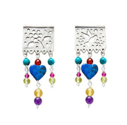 Papel Picado Silver Earrings