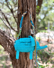 Unique Blue Elephant  Bag