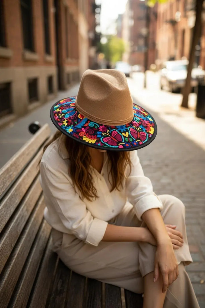 Embroidered Winter Hats from Oaxaca.