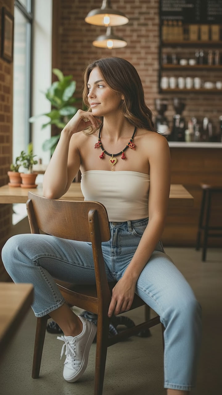 Milagro Sacred Hearts Necklace – Handmade Artisan