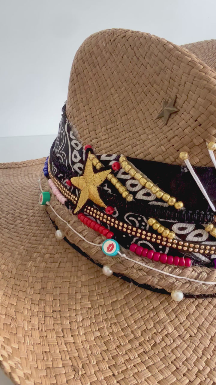 Luxury Colombian Evil Eye Straw Hat