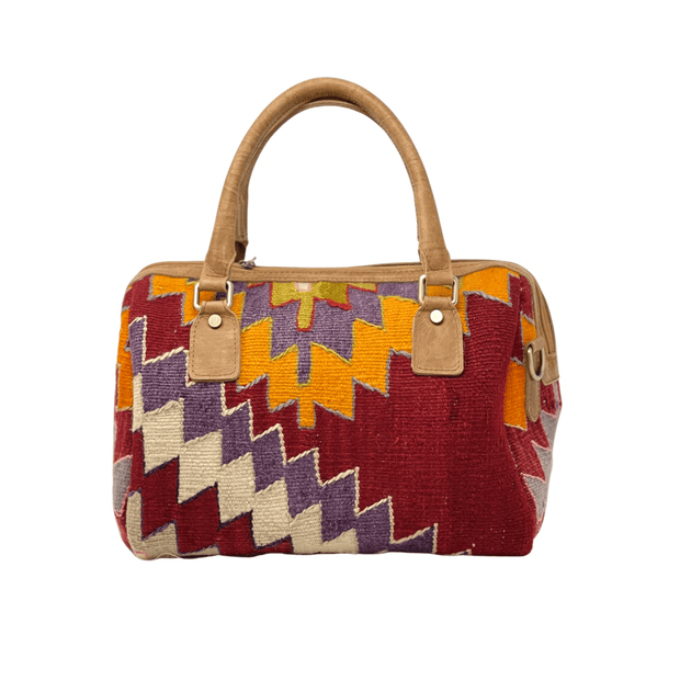 Kilim Shoulder Bag - Handmade Persian Kilim Wool Woven Shoulder Bag