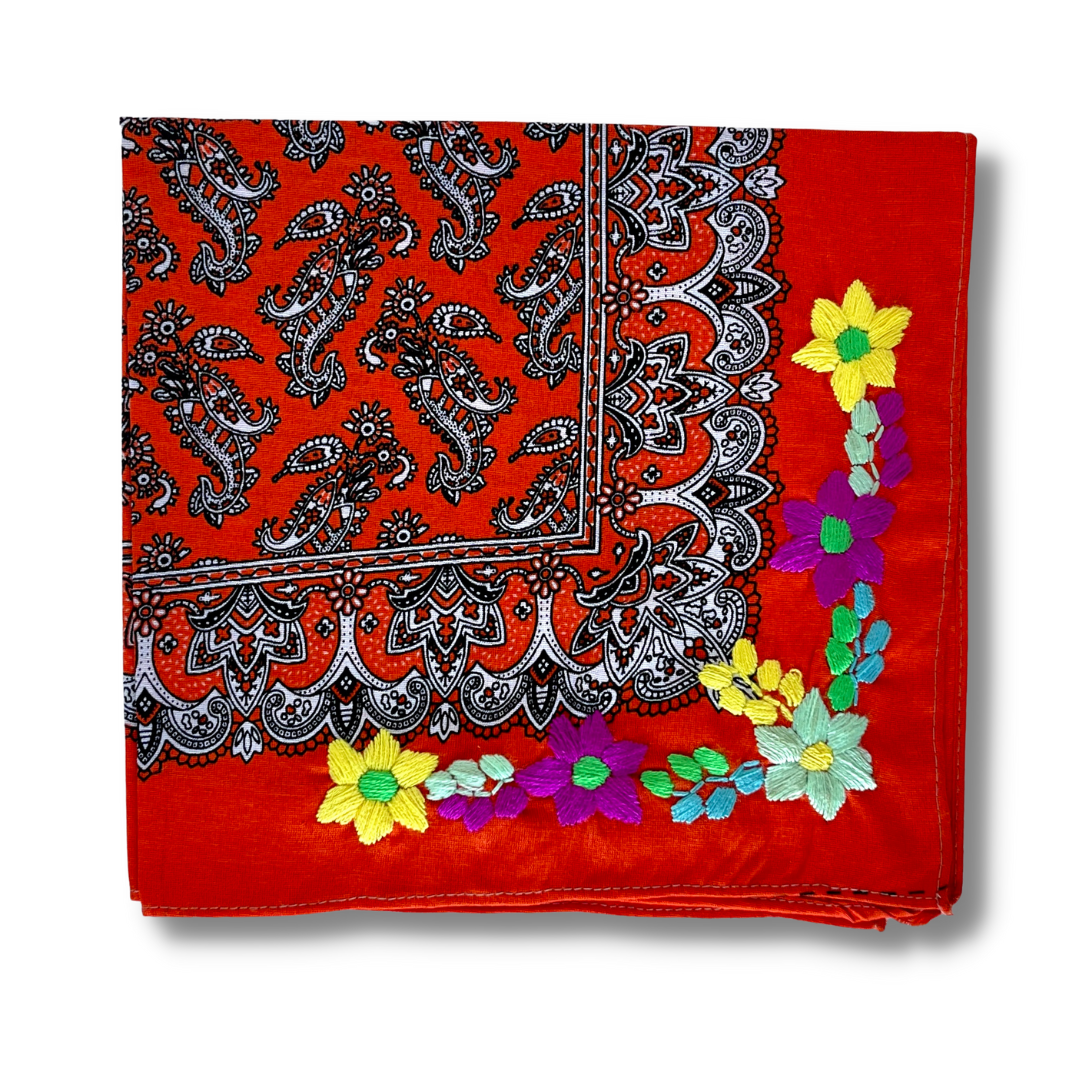Embroidered Cotton Bandanas - Bootsologie