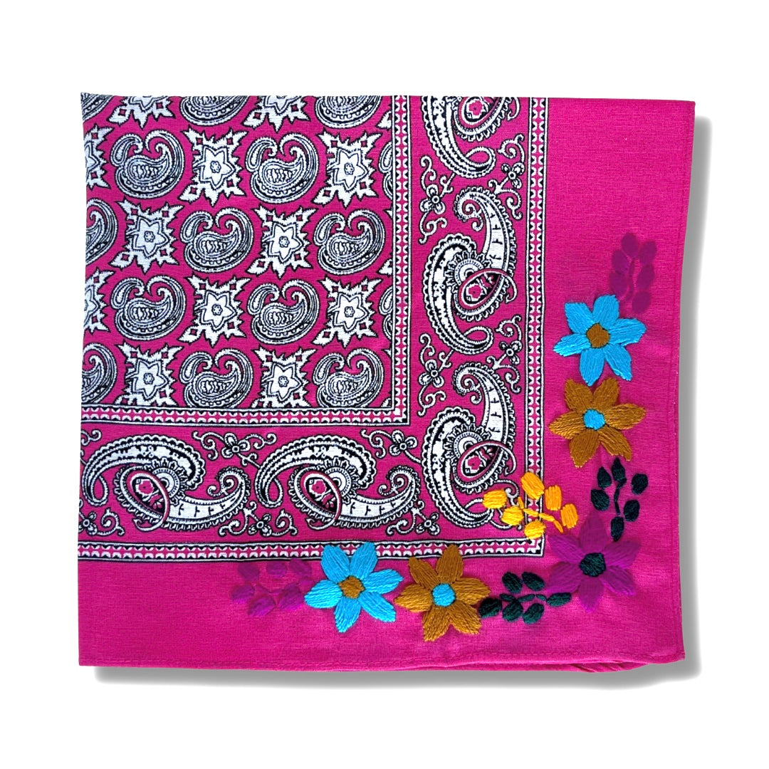 Embroidered Cotton Bandanas - Bootsologie