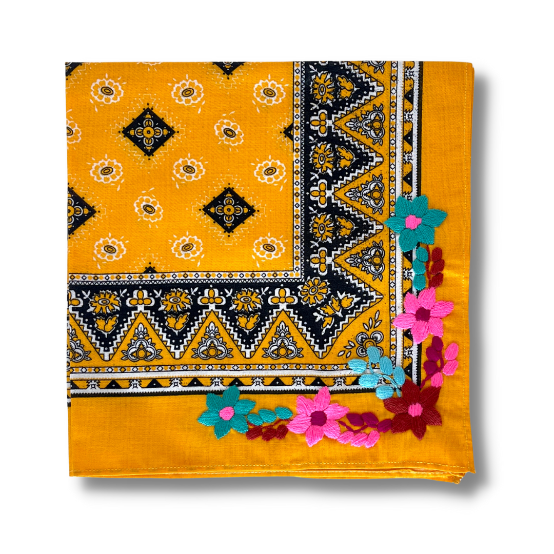 Embroidered Cotton Bandanas - Bootsologie