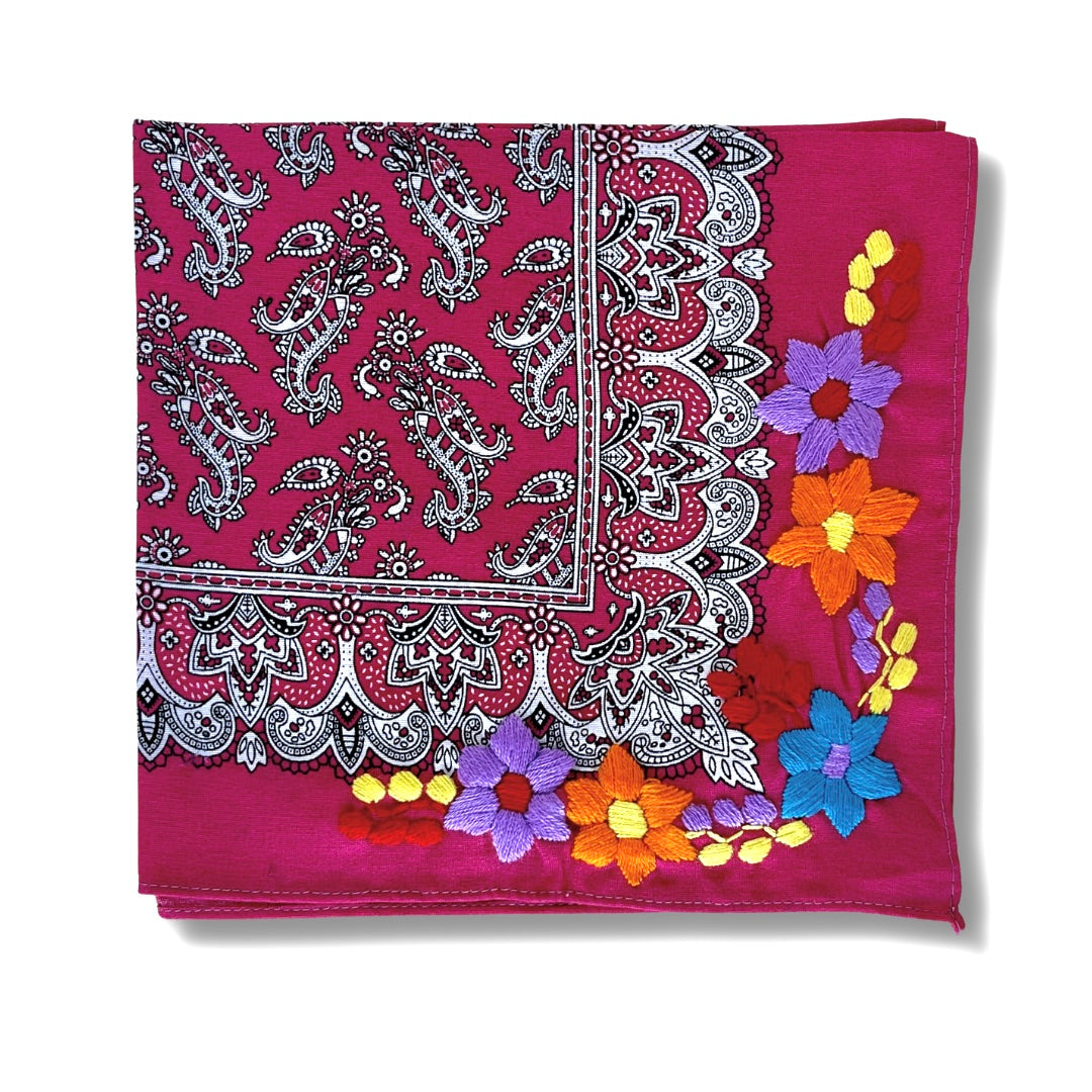 Embroidered Cotton Bandanas - Bootsologie