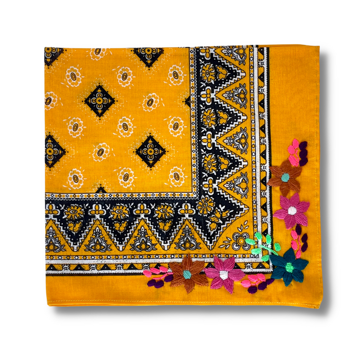Embroidered Cotton Bandanas - Bootsologie