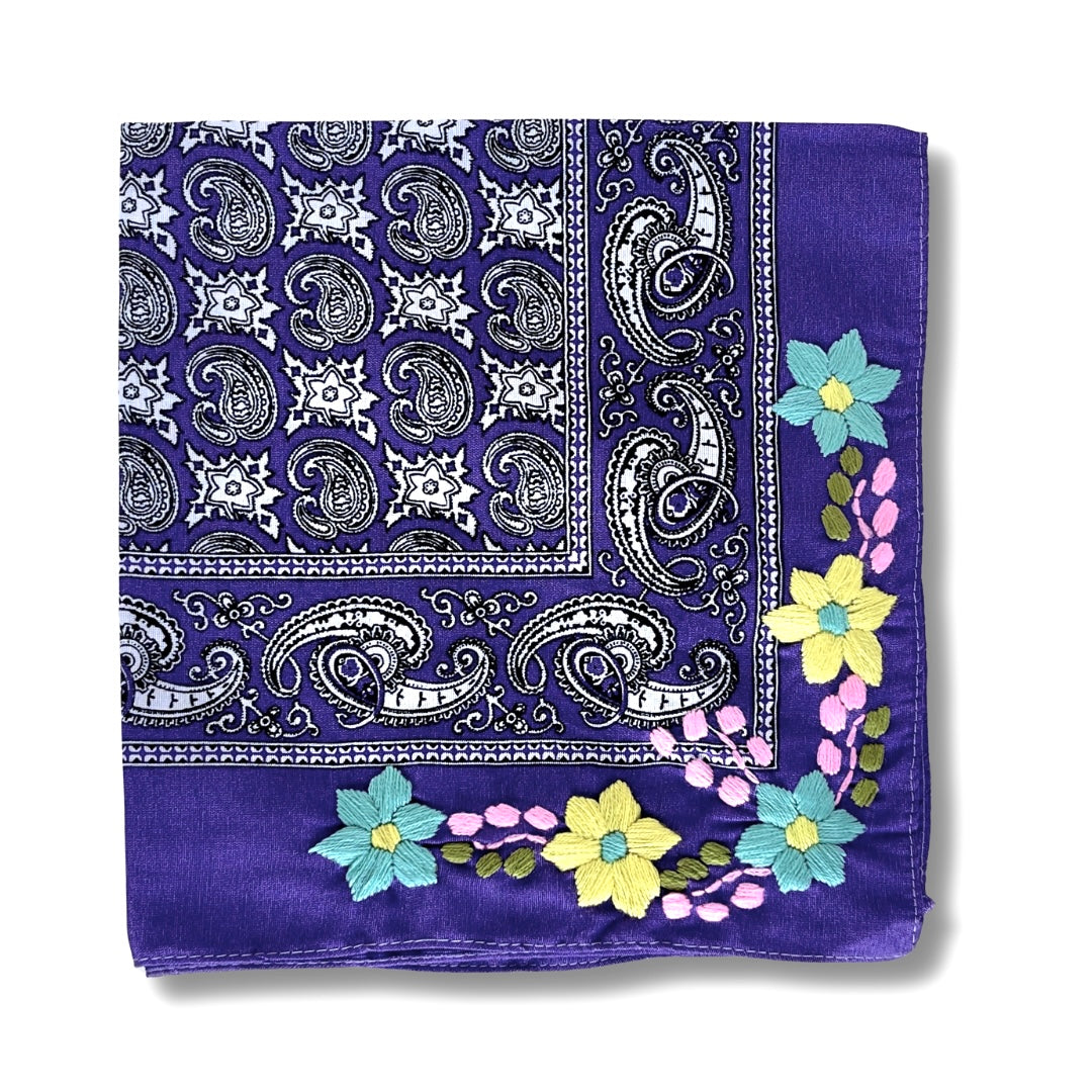 Embroidered Cotton Bandanas - Bootsologie