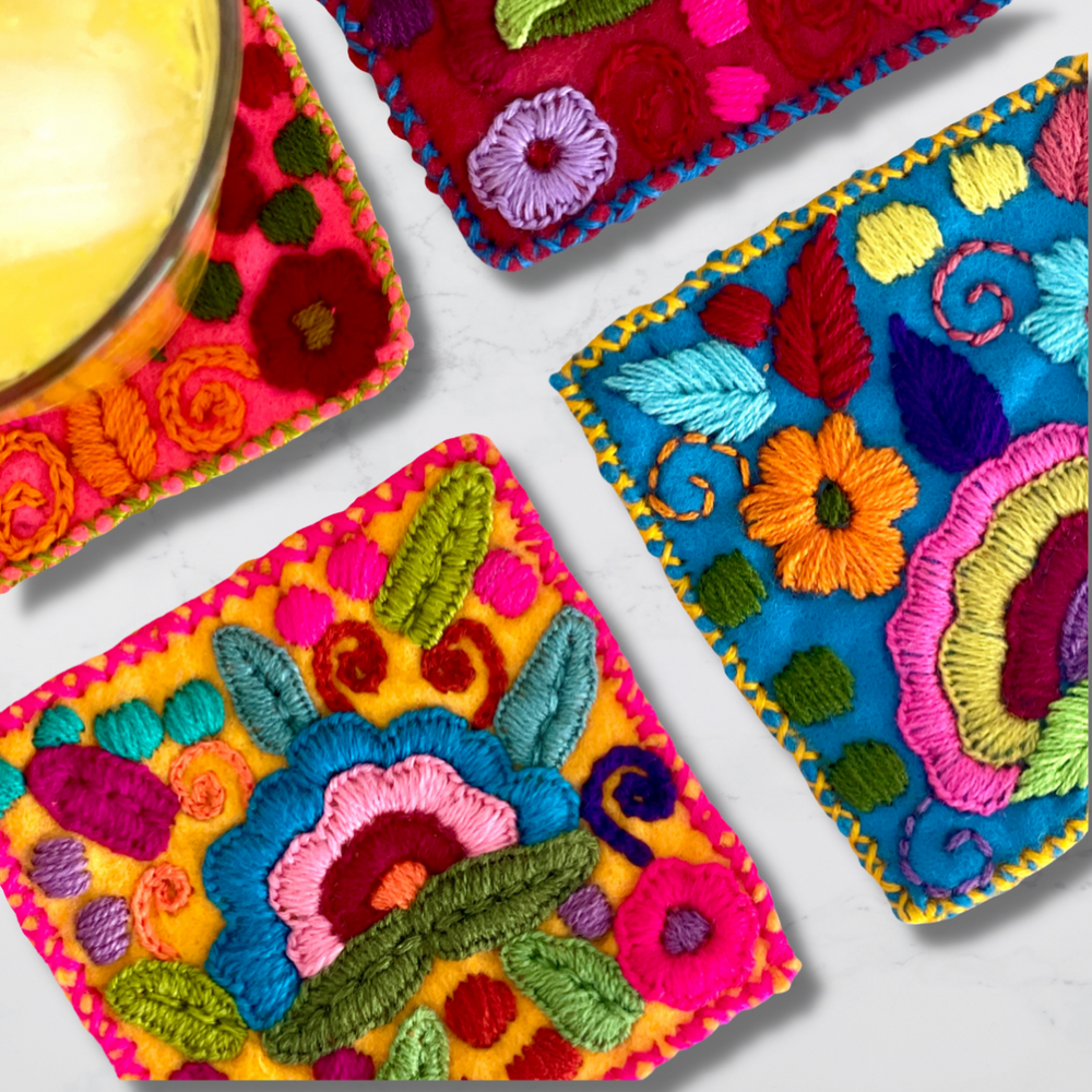 Mexican Fiesta Coasters Set - Bootsologie